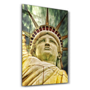 Statue of Liberty | Glass Wall Art - Artdesigna