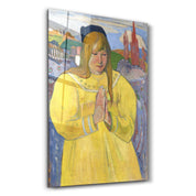 Paul Gauguin's Young Christian Girl (1894) | Glass Wall Art - Artdesigna