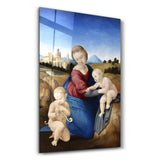Raphael's Madonna and Child with the Infant Saint John (1508) | Glass Wall Art