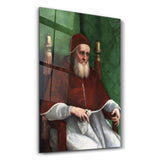 Raphael's Portrait of Pope Julius II (1511) | Glass Wall Art