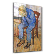 Vincent van Gogh's At Eternity's Gate (1890) | Glass Wall Art - Artdesigna