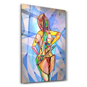 One Body Cello And Human | Glass Wall Art - Artdesigna