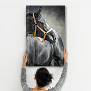 The Yellow Reins | Glass Wall Art - Artdesigna