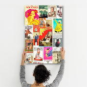 Retro Magazine Covers-3 - Glass Wall Art - Artdesigna