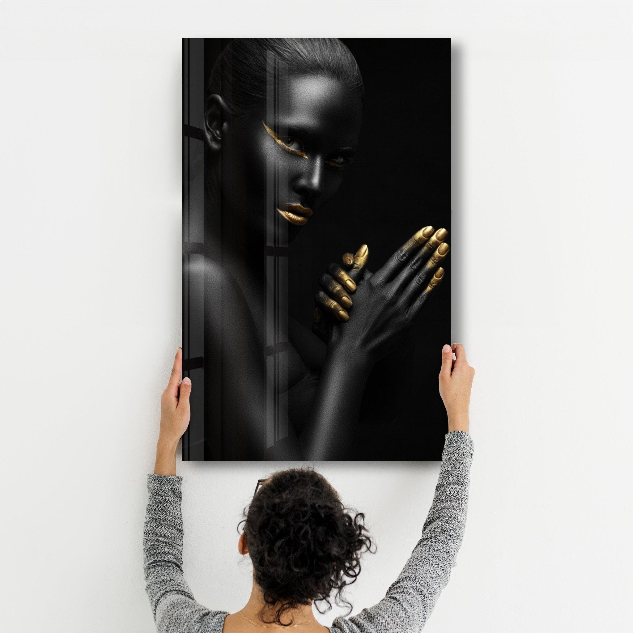 Dipped in Gold | Glass Wall Art - Artdesigna