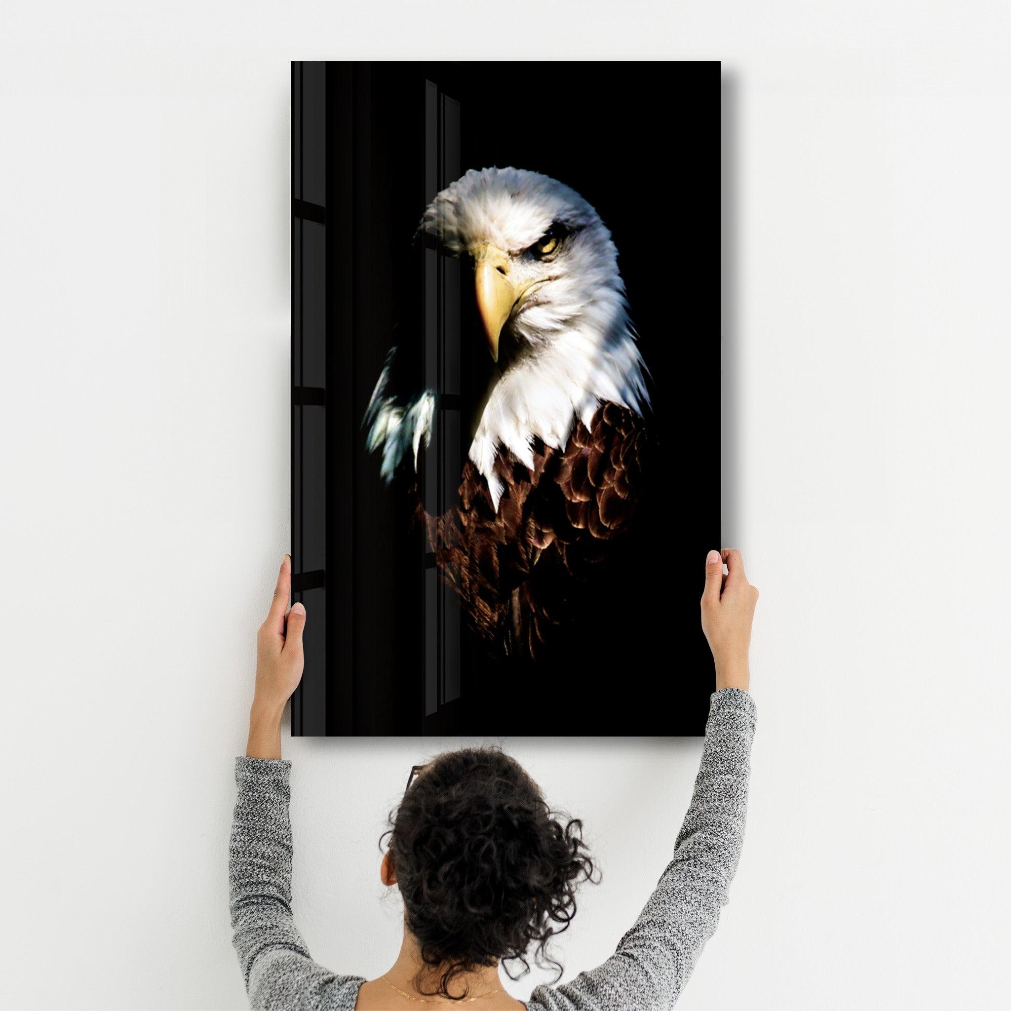 Eagle | Glass Wall Art - Artdesigna