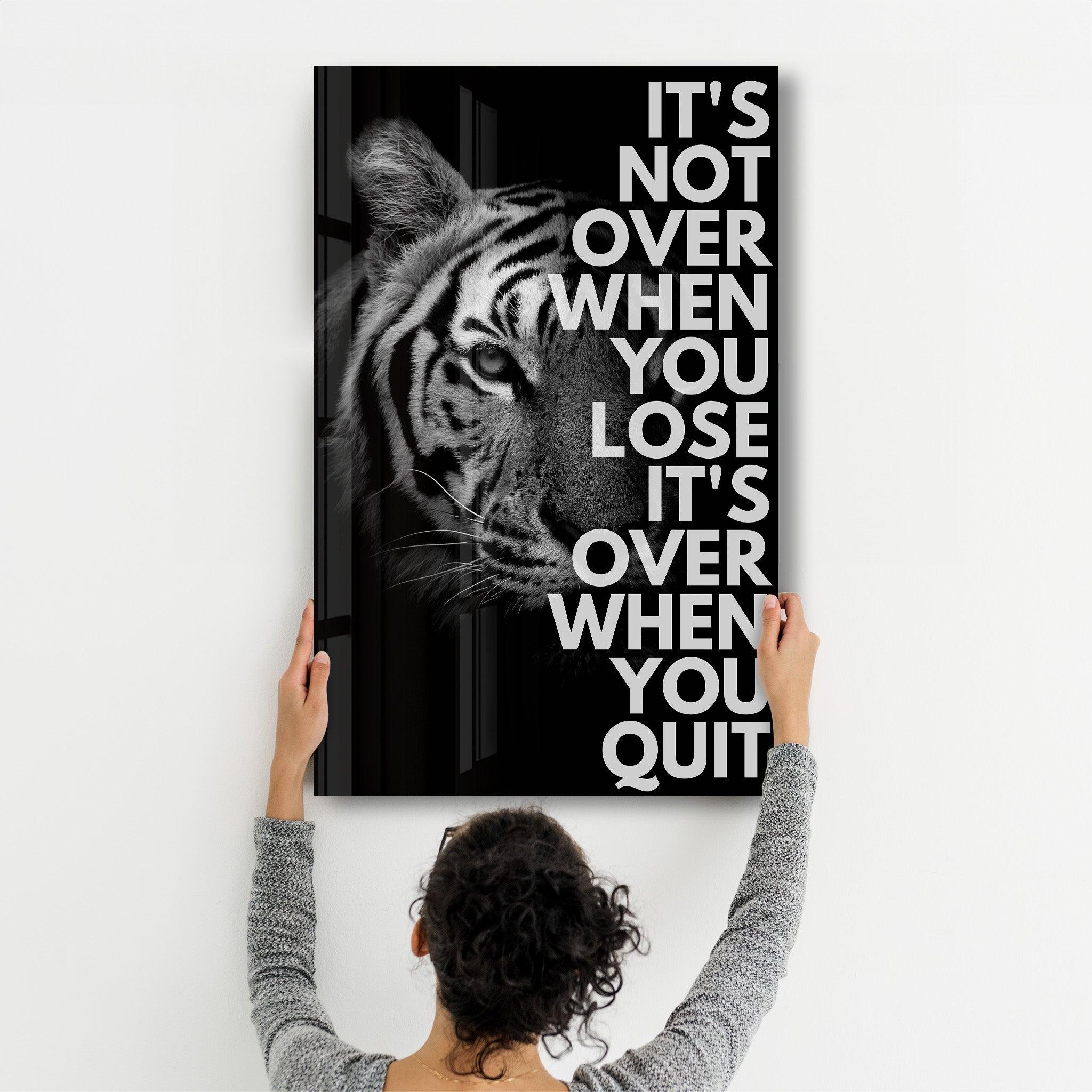 It is Not Over | Designers Collection Glass Wall Art - Artdesigna