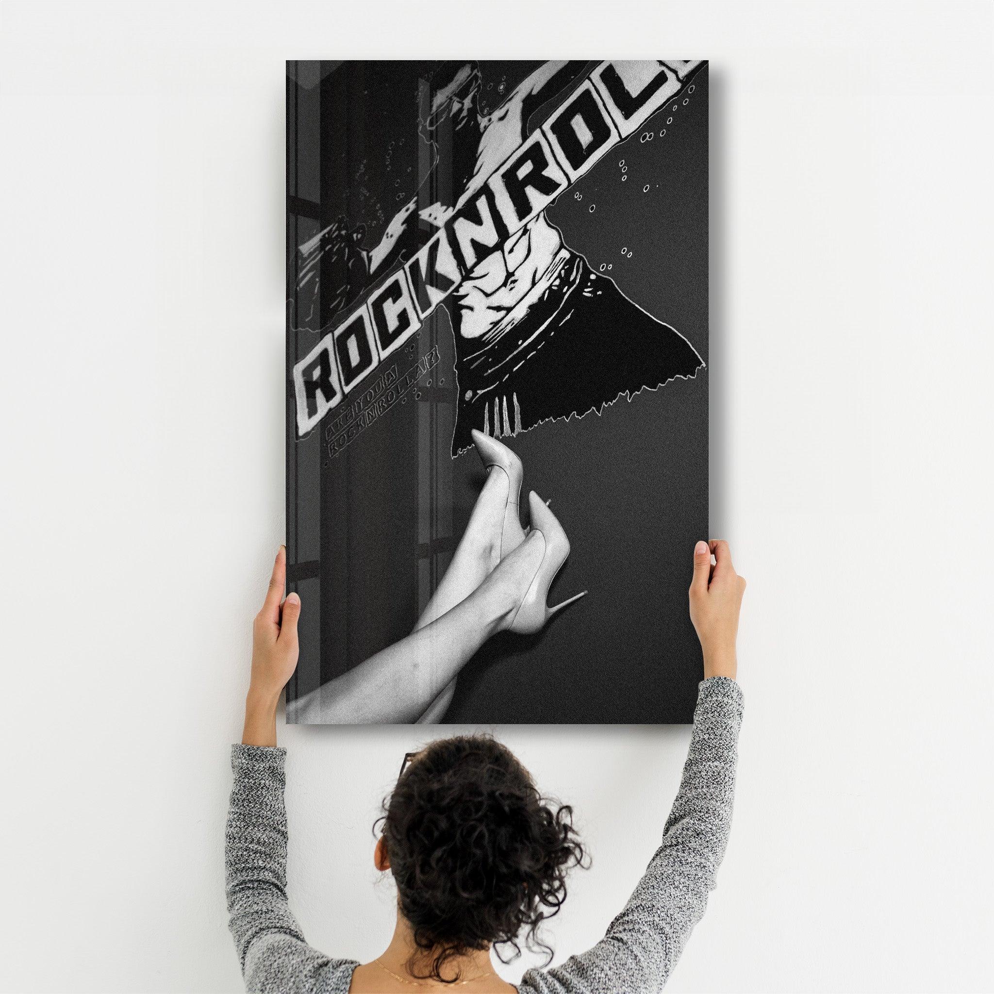 Rock n Roll | Designer's Collection Glass Wall Art - Artdesigna