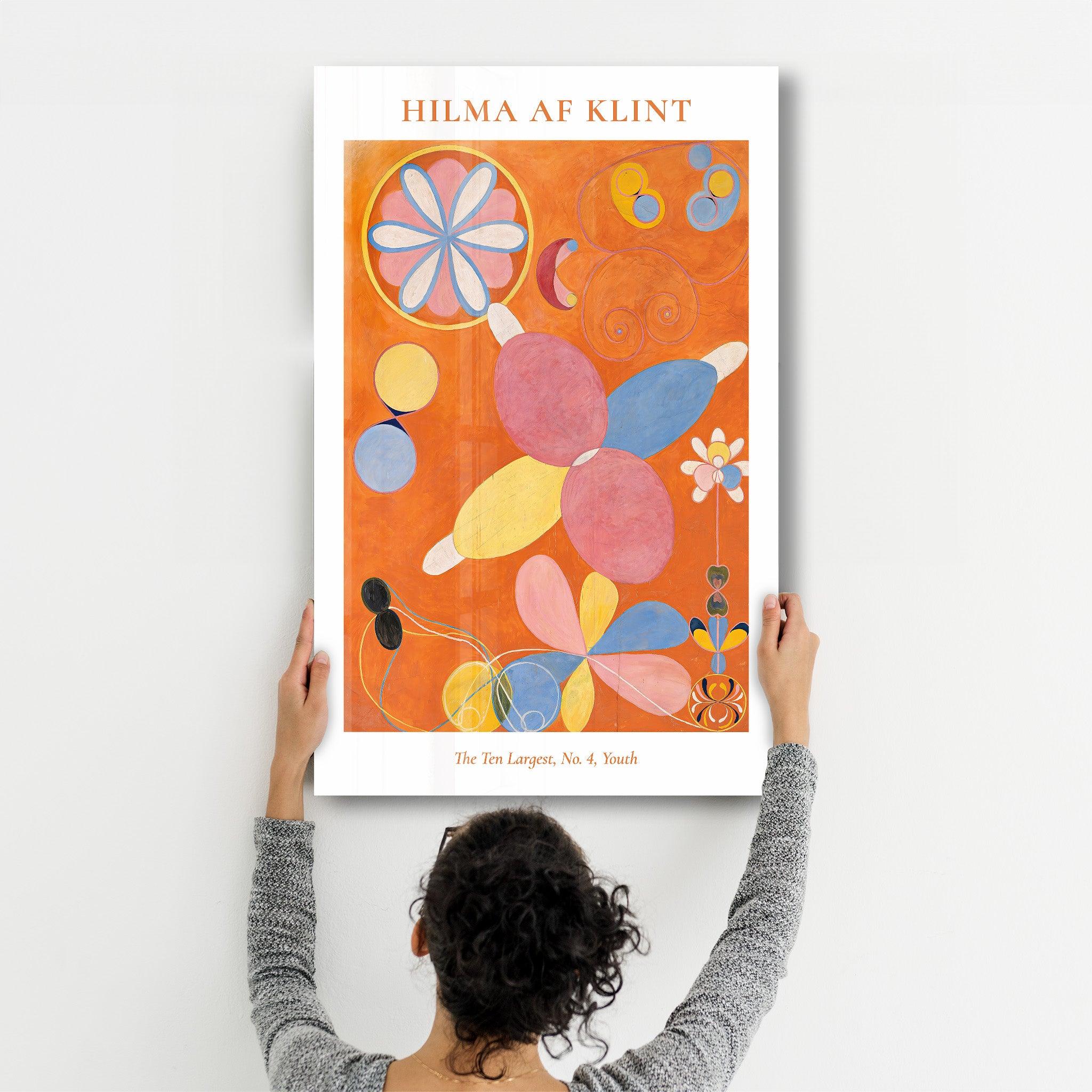 The Ten Largest No,4 Youth- Hilma Af Klint | Gallery Print Collection Glass Wall Art - Artdesigna