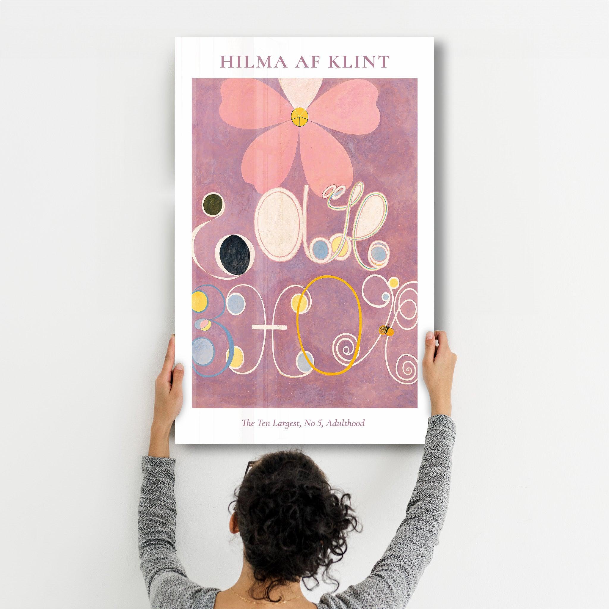 The Ten Largest No,5 Adulthood- Hilma Af Klint | Gallery Print Collection Glass Wall Art - Artdesigna