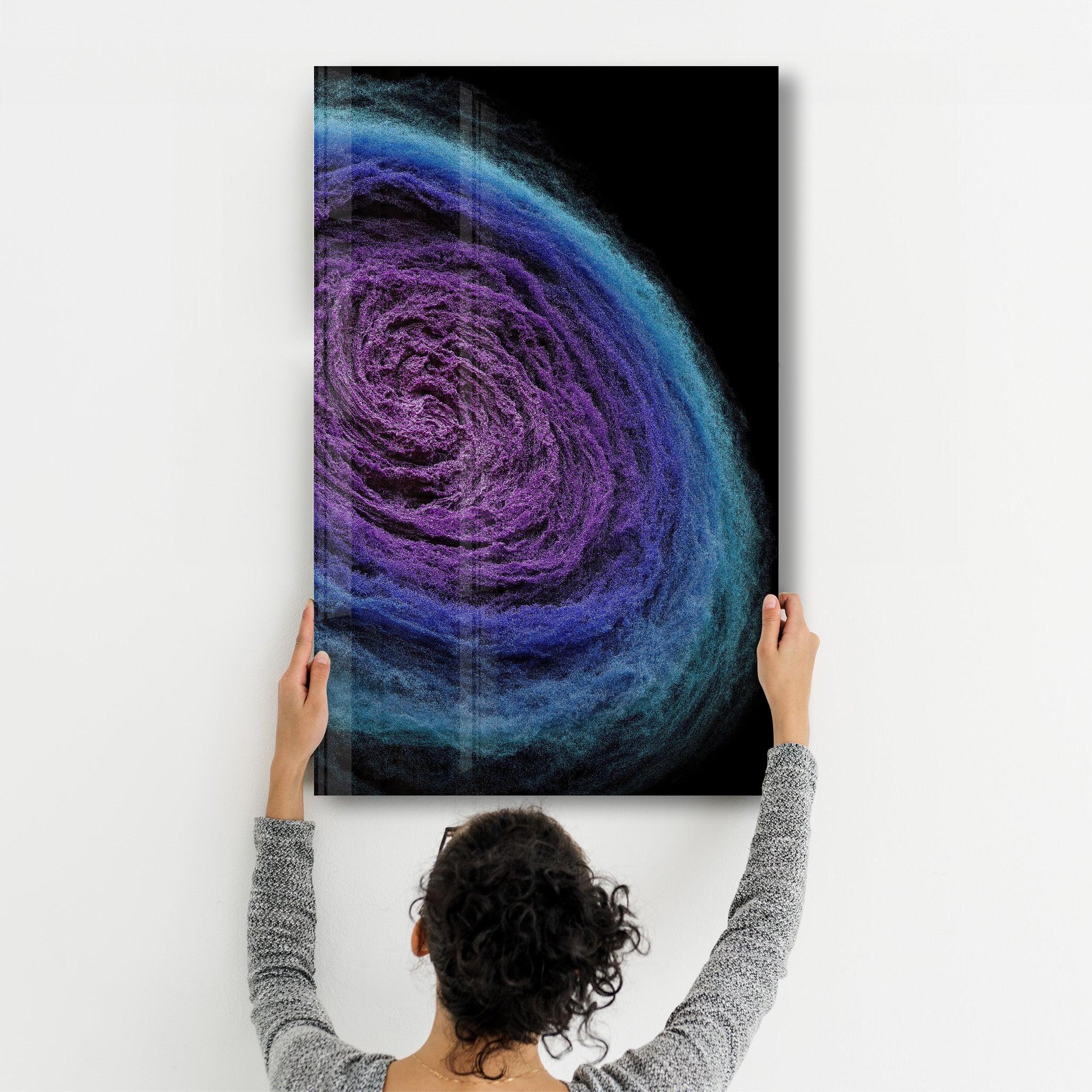 Wool Nebula | Designer's Collection Glass Wall Art - Artdesigna