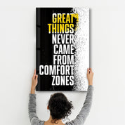 Great Things | Designer's Collection Glass Wall Art - Artdesigna