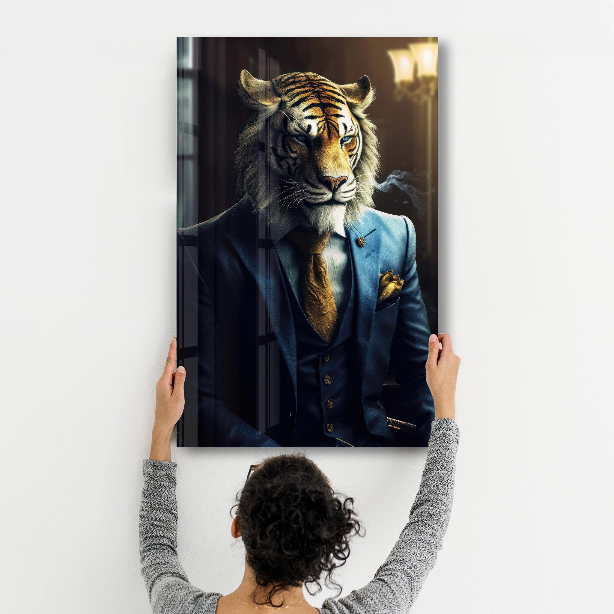 Be Serious | Designers Collection Glass Wall Art - Artdesigna