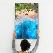 Heaven Beach 2 | Glass Wall Art - Artdesigna