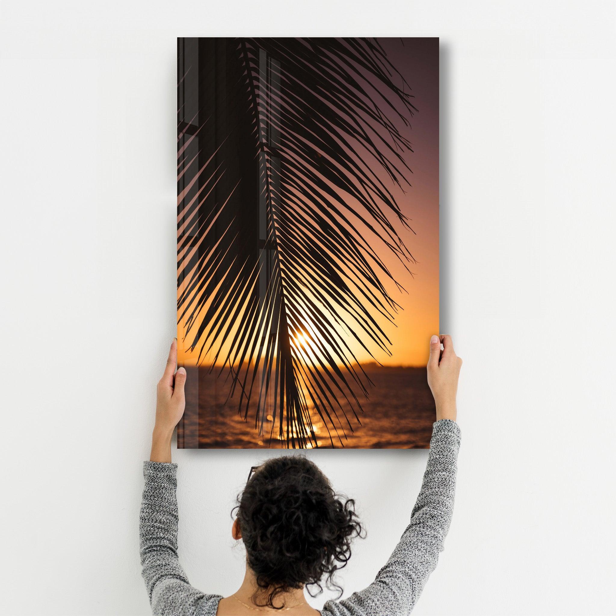 Key Biscayne Sunset, USA | Glass Wall Art - Artdesigna