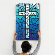 Cross | Designers Collection Glass Wall Art - Artdesigna