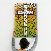 Cross | Designers Collection Glass Wall Art - Artdesigna