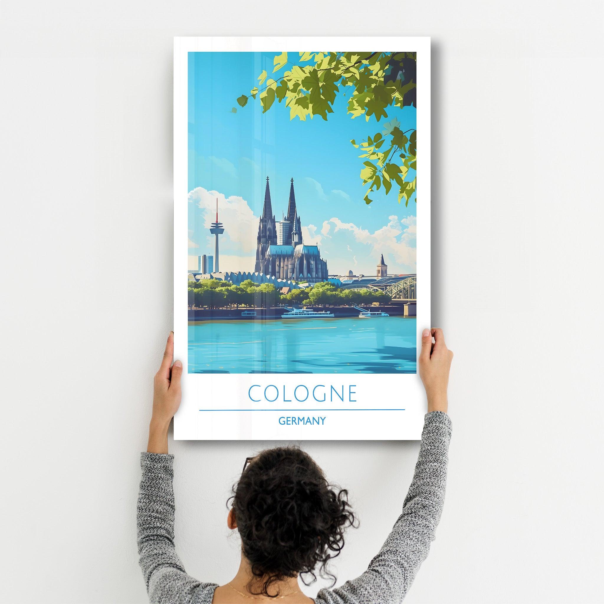 Germany Cologne-Travel Posters | Glass Wall Art - Artdesigna