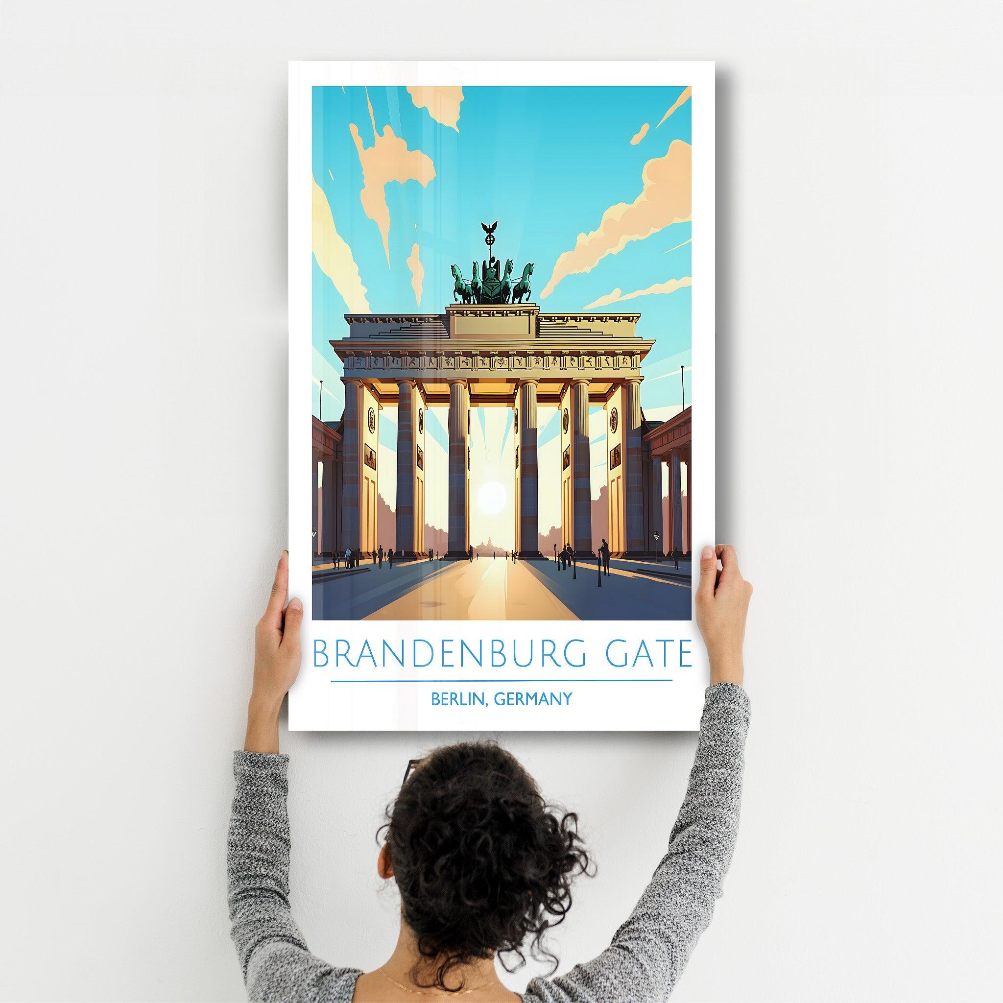 Brandenburg Gate-Berlin Germany-Travel Posters | Glass Wall Art - Artdesigna