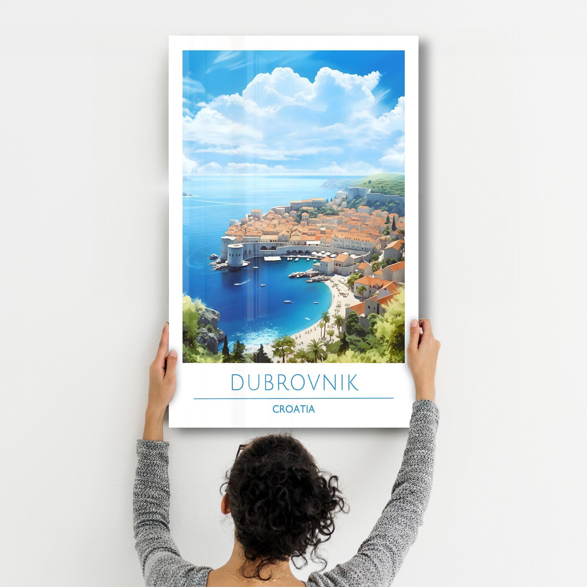 Dubrovnik Croatia 1-Travel Posters | Glass Wall Art - Artdesigna