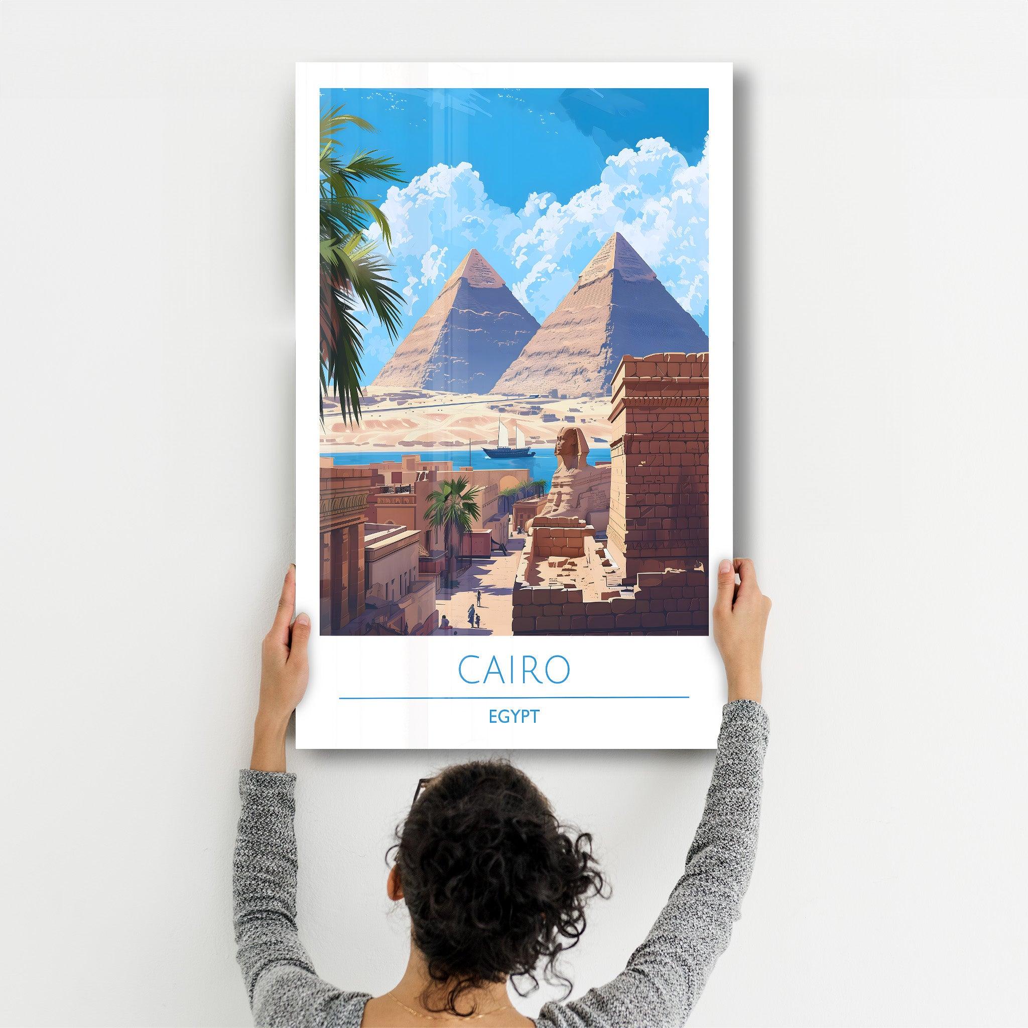 Cario Egypt-Travel Posters | Glass Wall Art - Artdesigna