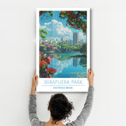 Ibirapuera Park-Sao Paolo Brazil-Travel Posters | Glass Wall Art - Artdesigna