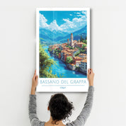 Bassano Del Grappa Italy-Travel Posters | Glass Wall Art - Artdesigna