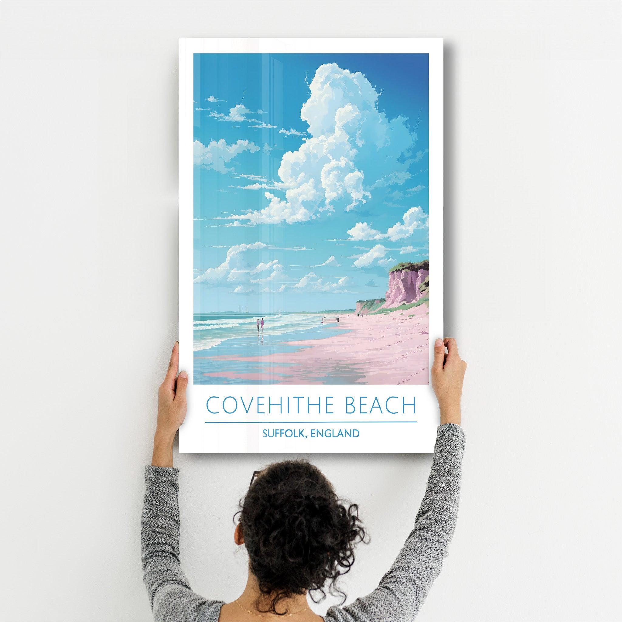 Covehithe Beach-Suffolk England-Travel Posters | Glass Wall Art - Artdesigna