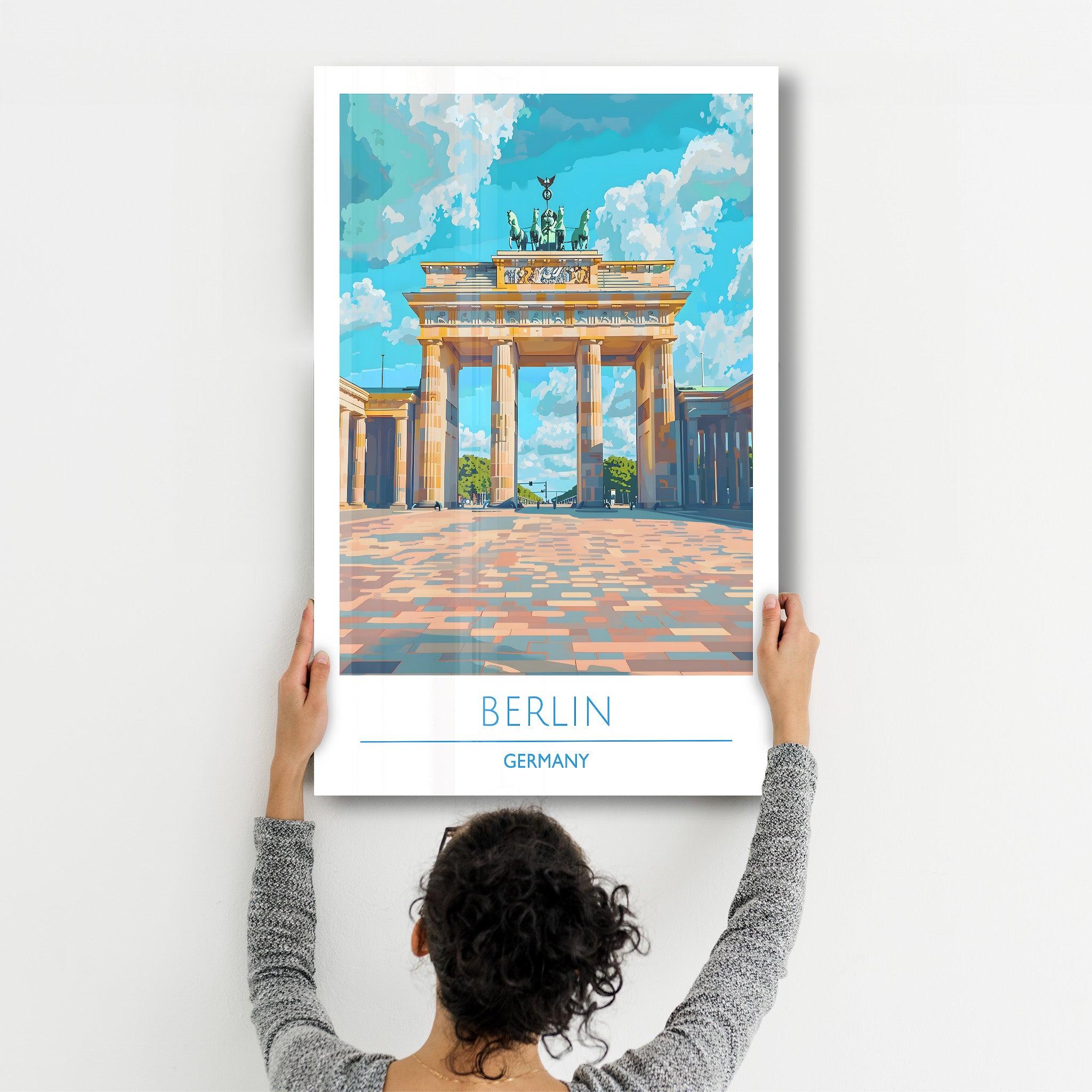 Berlin Germany 1-Travel Posters | Glass Wall Art - Artdesigna