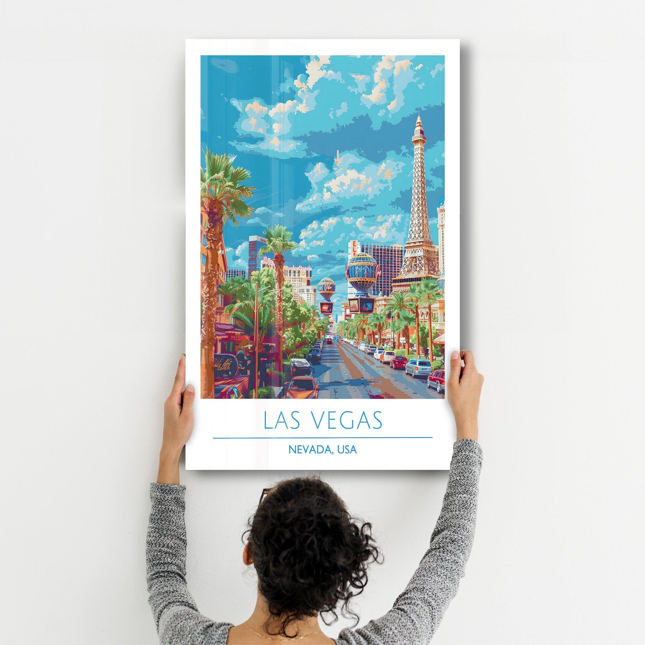 Las Vegas-Nevada USA 2-Travel Posters | Glass Wall Art - Artdesigna