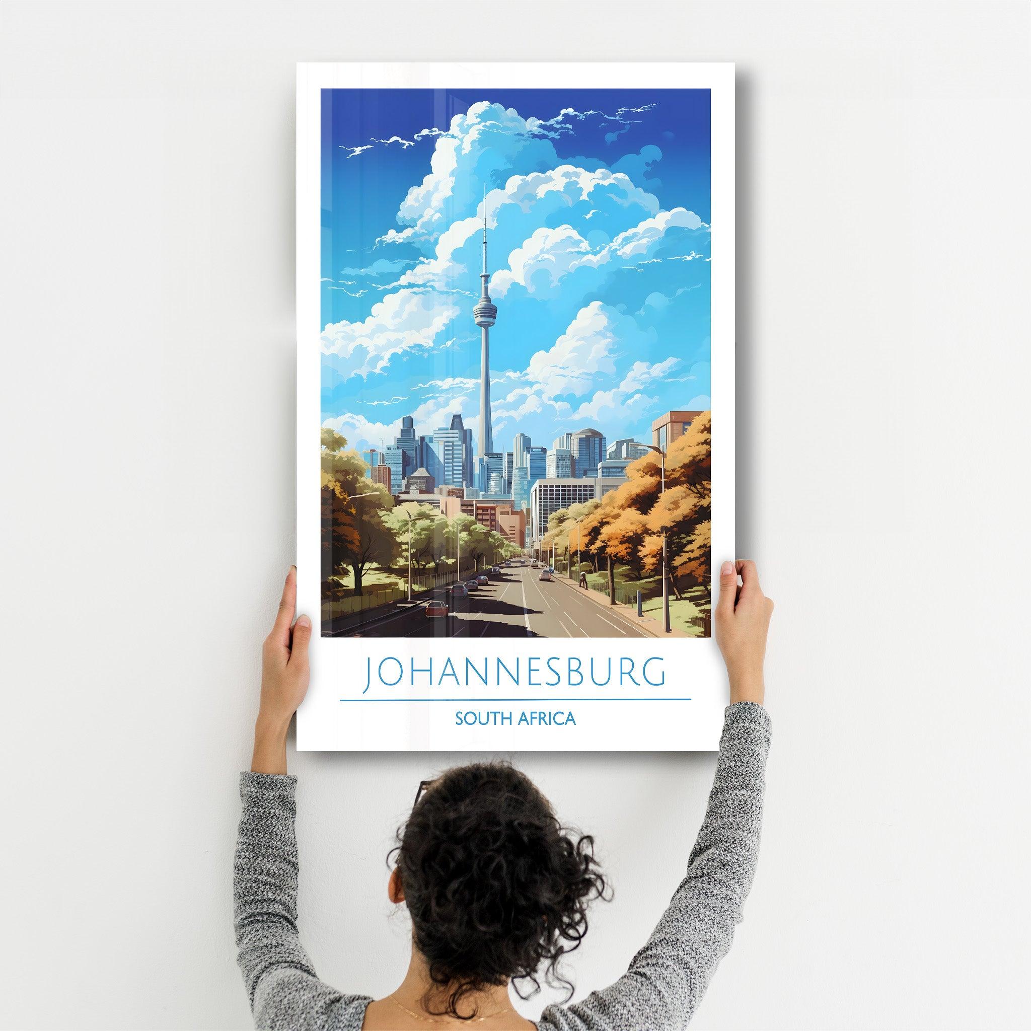 Johannesburg South Africa-Travel Posters | Glass Wall Art - Artdesigna