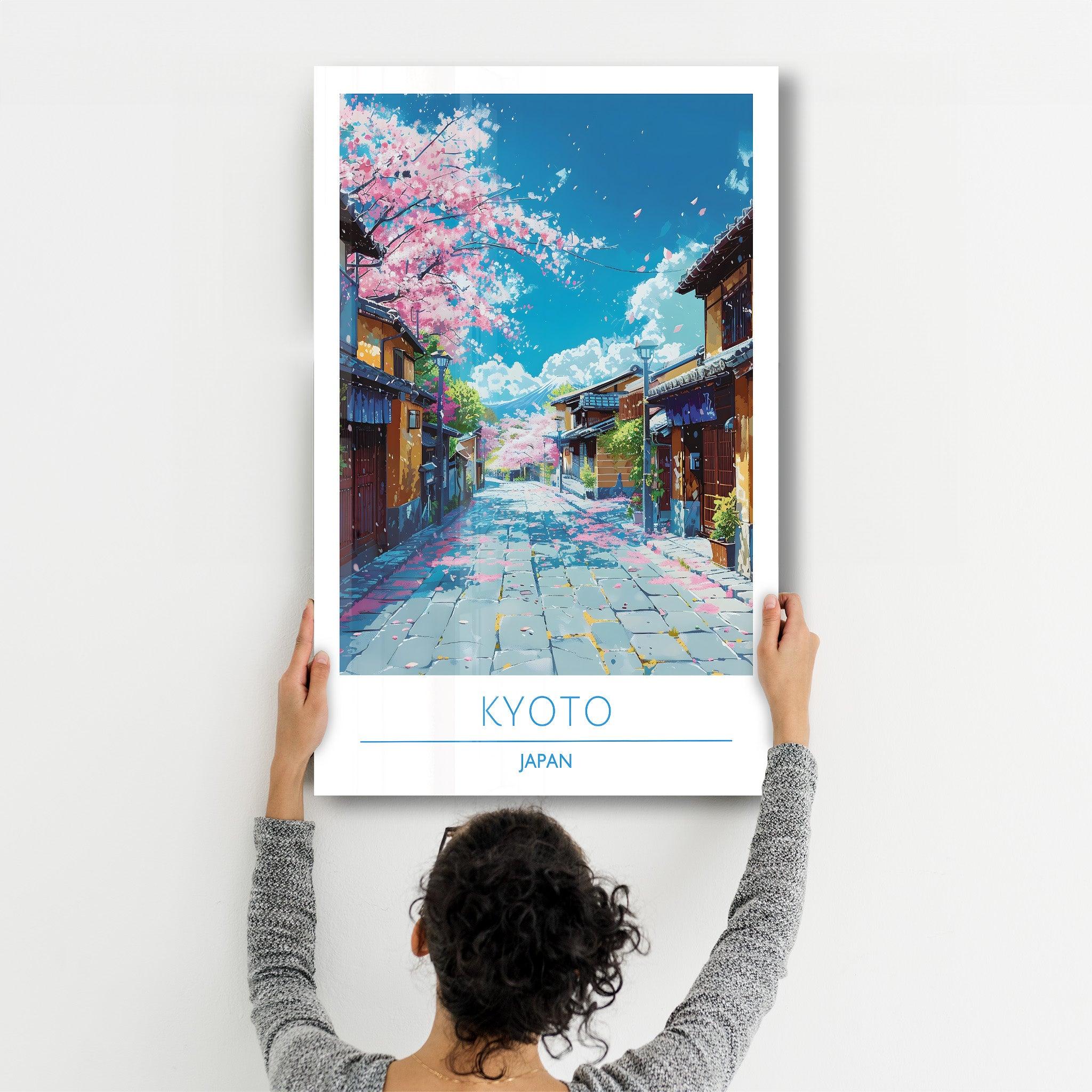 Kyoto Japan 3-Travel Posters | Glass Wall Art - Artdesigna