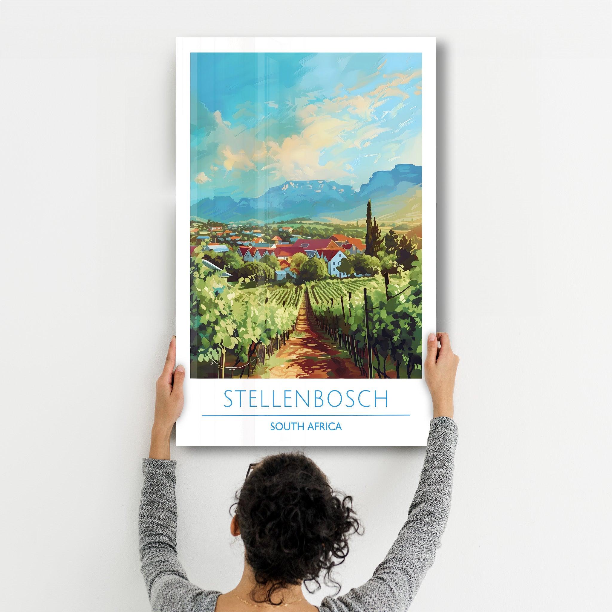 Stellenbosch South Africa-Travel Posters | Glass Wall Art - Artdesigna