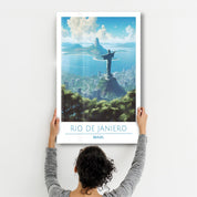 Rio De Janiero Brazil-Travel Posters | Glass Wall Art - Artdesigna