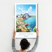 Sydney Opera Australia-Travel Posters | Glass Wall Art - Artdesigna