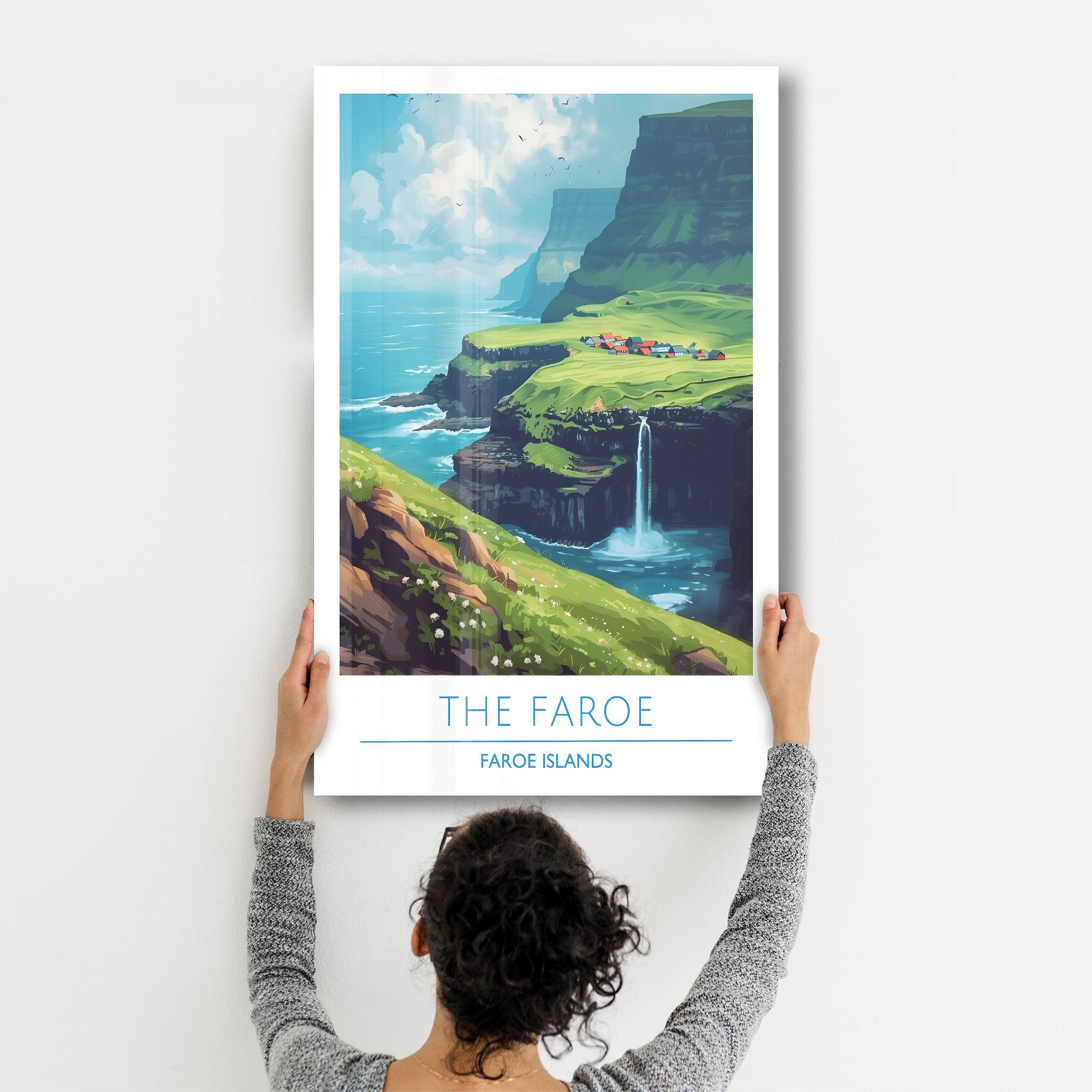 The Faroe Faroe Islands-Travel Posters | Glass Wall Art - Artdesigna