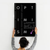 Optimism - Glass Wall Art - Artdesigna