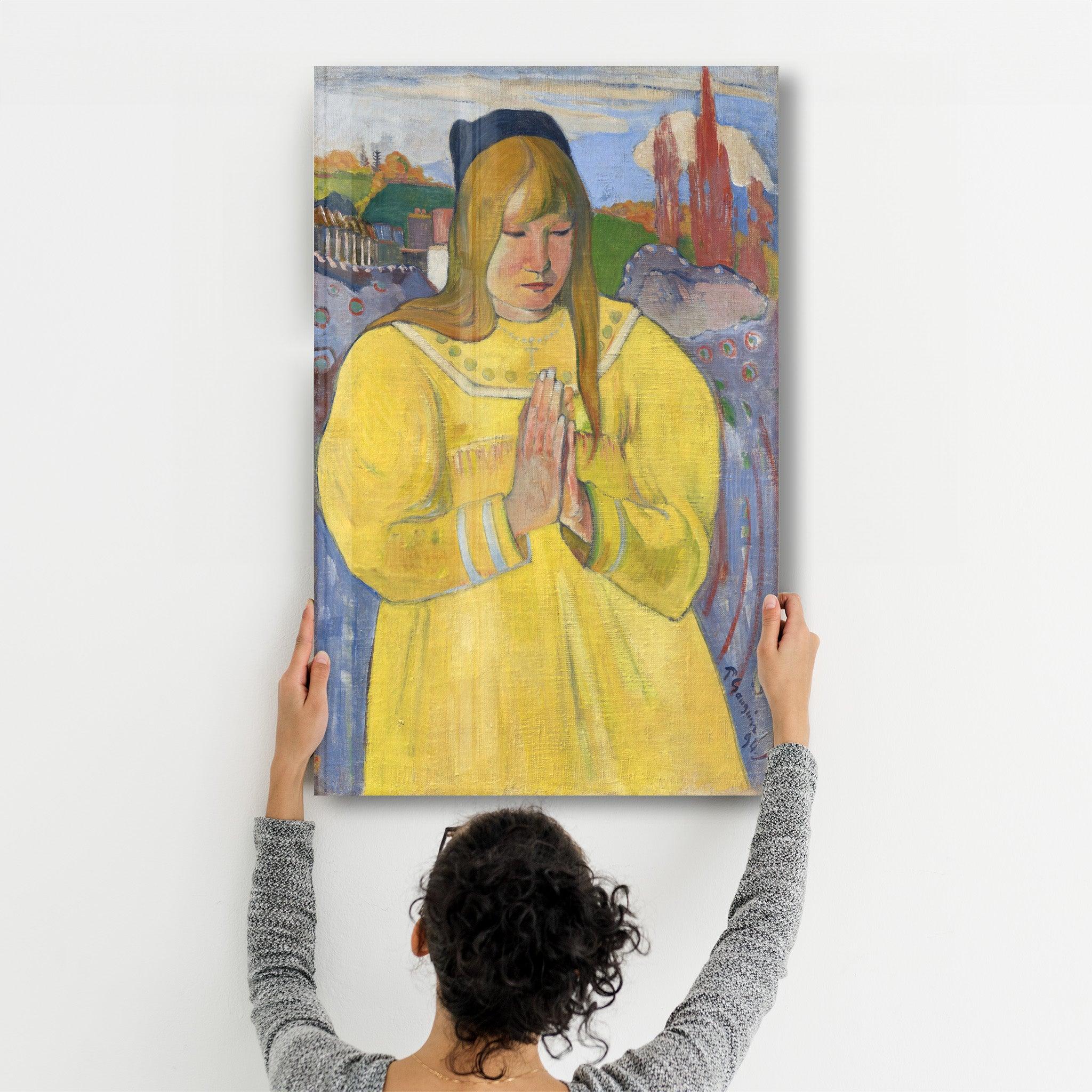 Paul Gauguin's Young Christian Girl (1894) | Glass Wall Art - Artdesigna