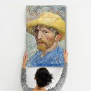 Vincent van Gogh's Self-Portrait (1887) | Glass Wall Art - Artdesigna