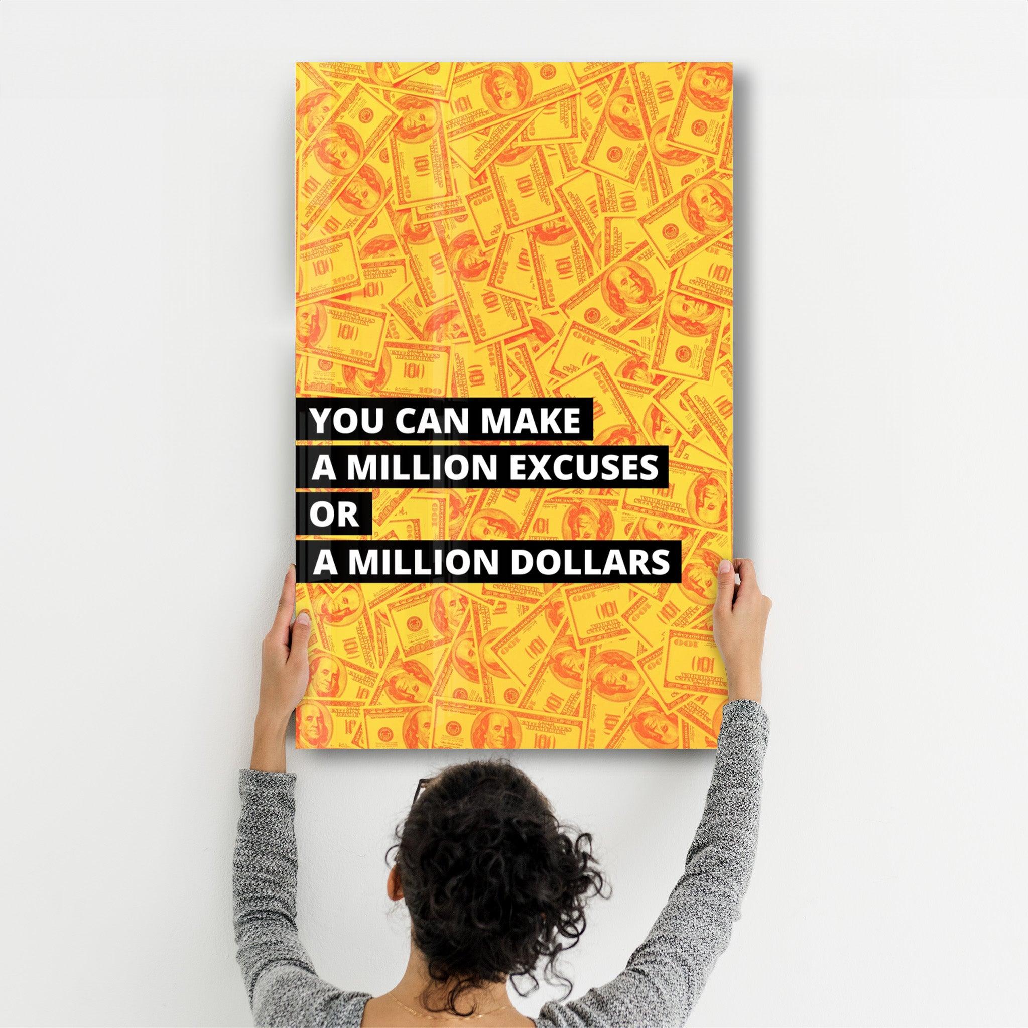 ・"Million Dollars"・Designers Collection Glass Wall Art - ArtDesigna Glass Printing Wall Art