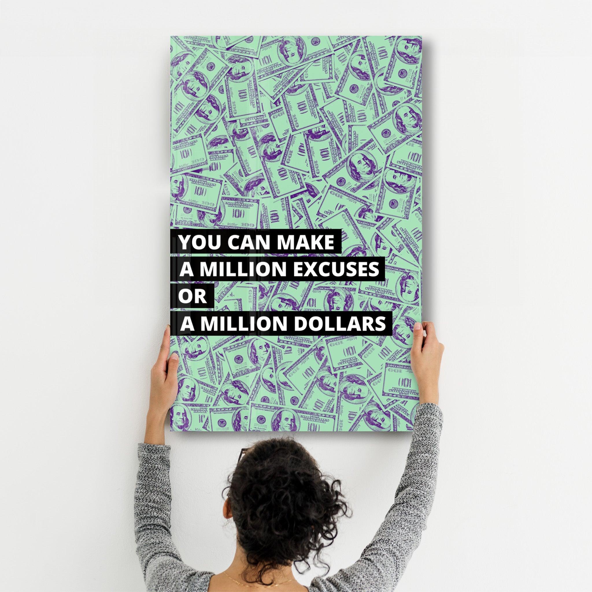 ・"Million Dollars"・Designers Collection Glass Wall Art - ArtDesigna Glass Printing Wall Art