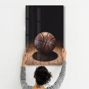 Basketball | Glass Wall Art - Artdesigna