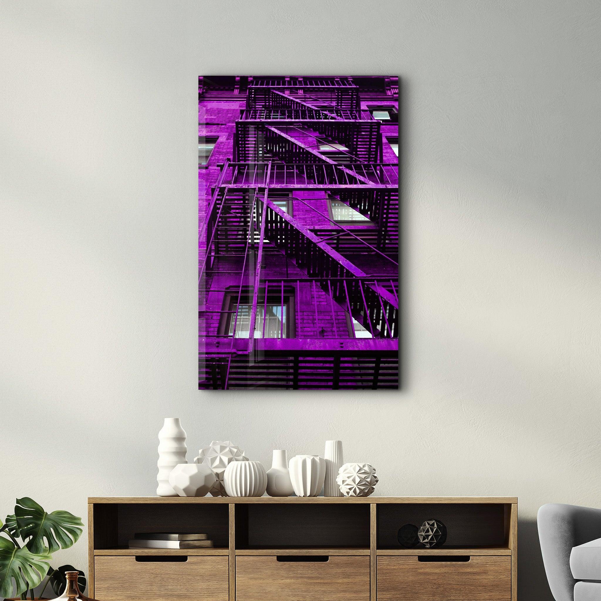 ・"Colorful Apartments"・Glass Wall Art - ArtDesigna Glass Printing Wall Art