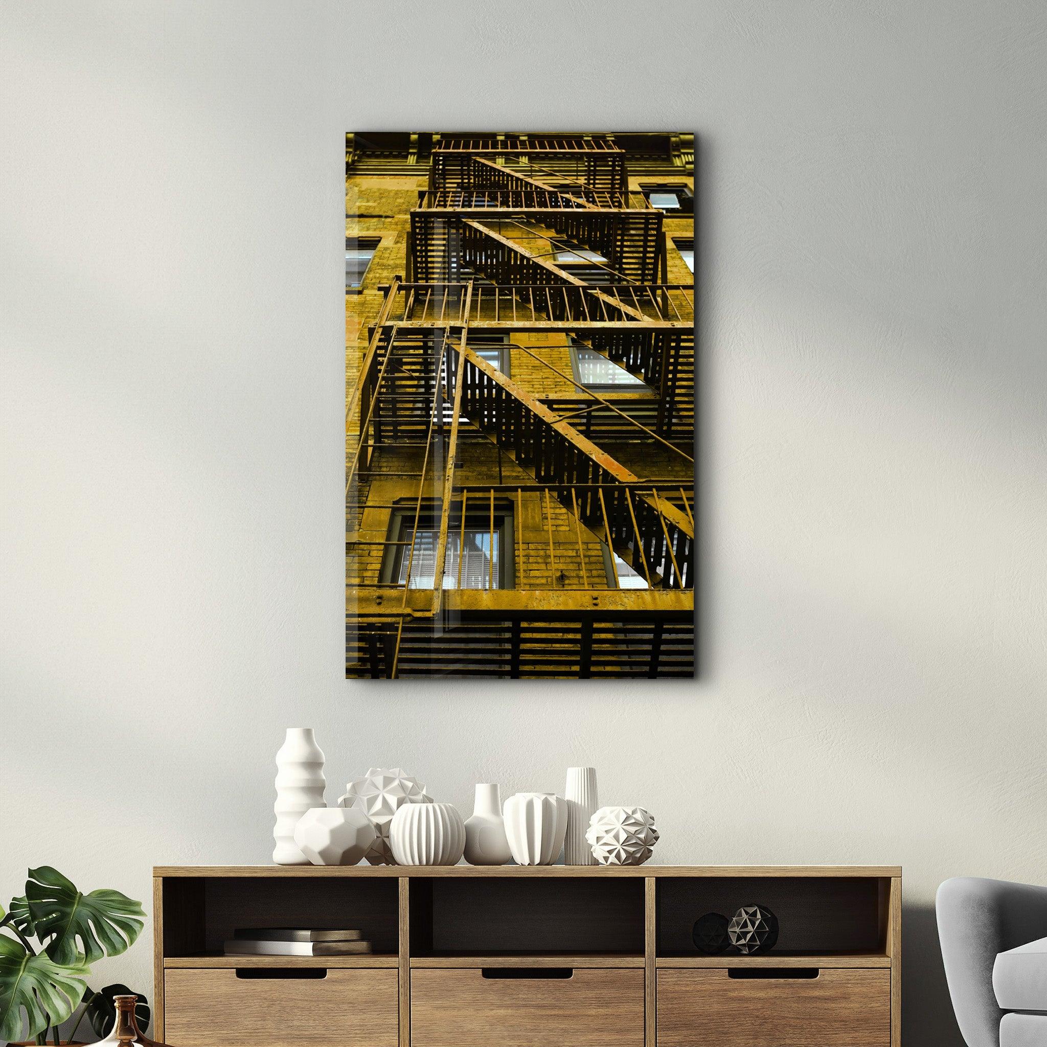 ・"Colorful Apartments"・Glass Wall Art - ArtDesigna Glass Printing Wall Art