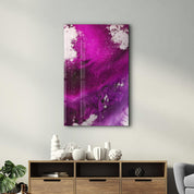 Bird's Eye In Purple V3 | Glass Wall Art - Artdesigna