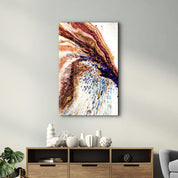 Gold Particles | Glass Wall Art - Artdesigna