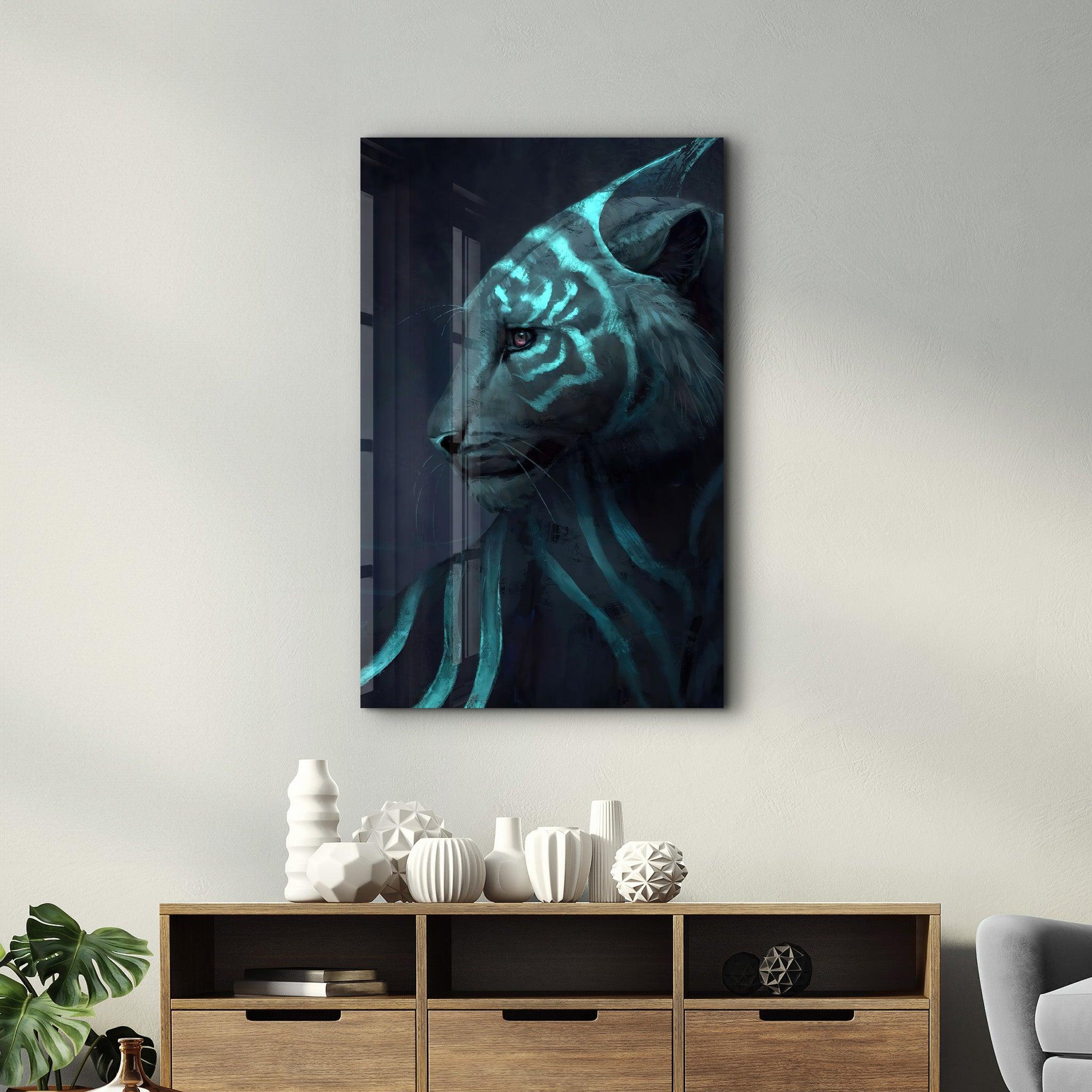 Phantom of the Jungle | Glass Wall Art - Artdesigna