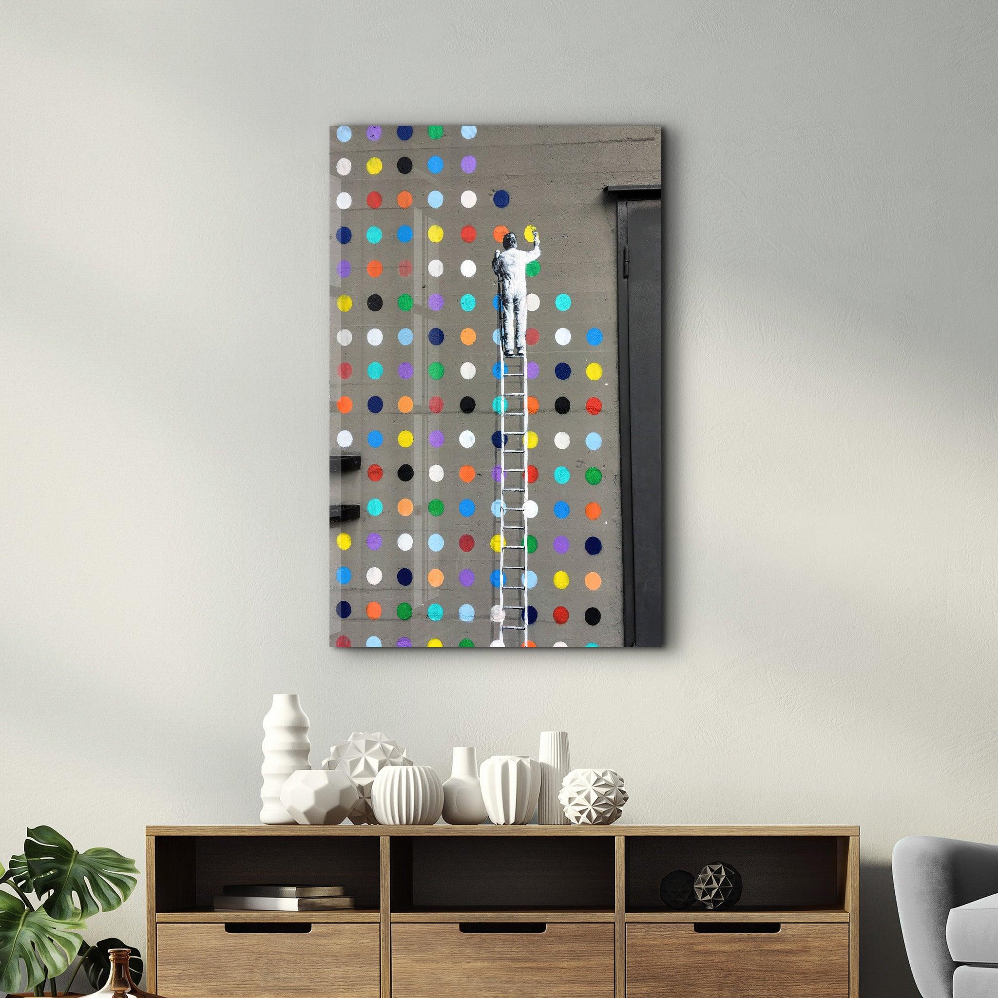 Colorful Dots | GLASS WALL ART - ArtDesigna Glass Printing Wall Art