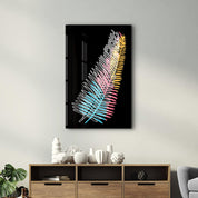 Modern Line Abstract V14 | Glass Wall Art - Artdesigna