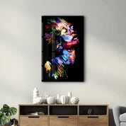 AbstractMan | Glass Wall Art - Artdesigna